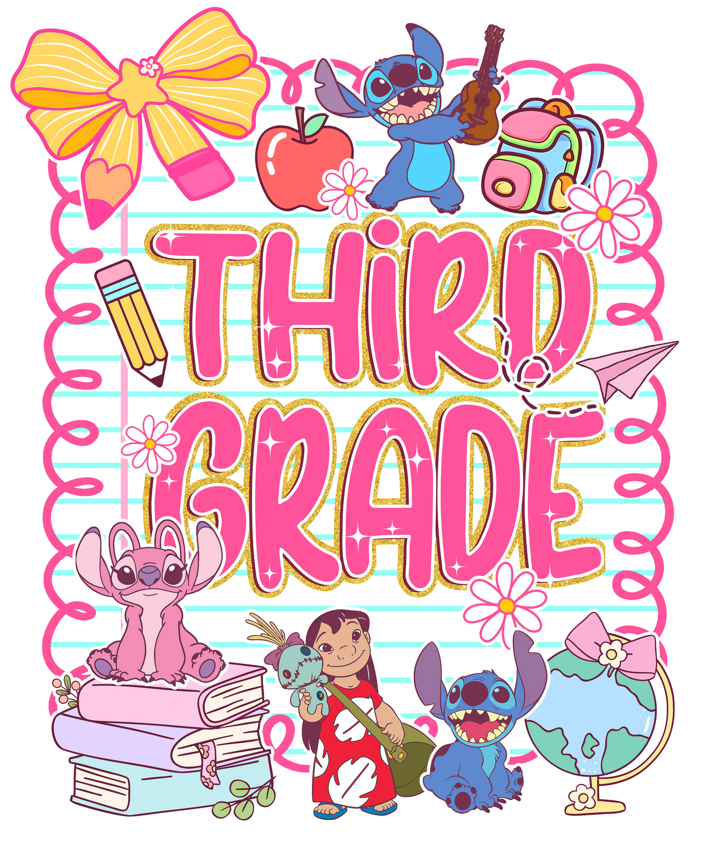 Blue Alien Grade Shirt Comfort Colors INCLUDE GRADE LEVEL IN NOTES HIGHEST IS 4TH GRADE