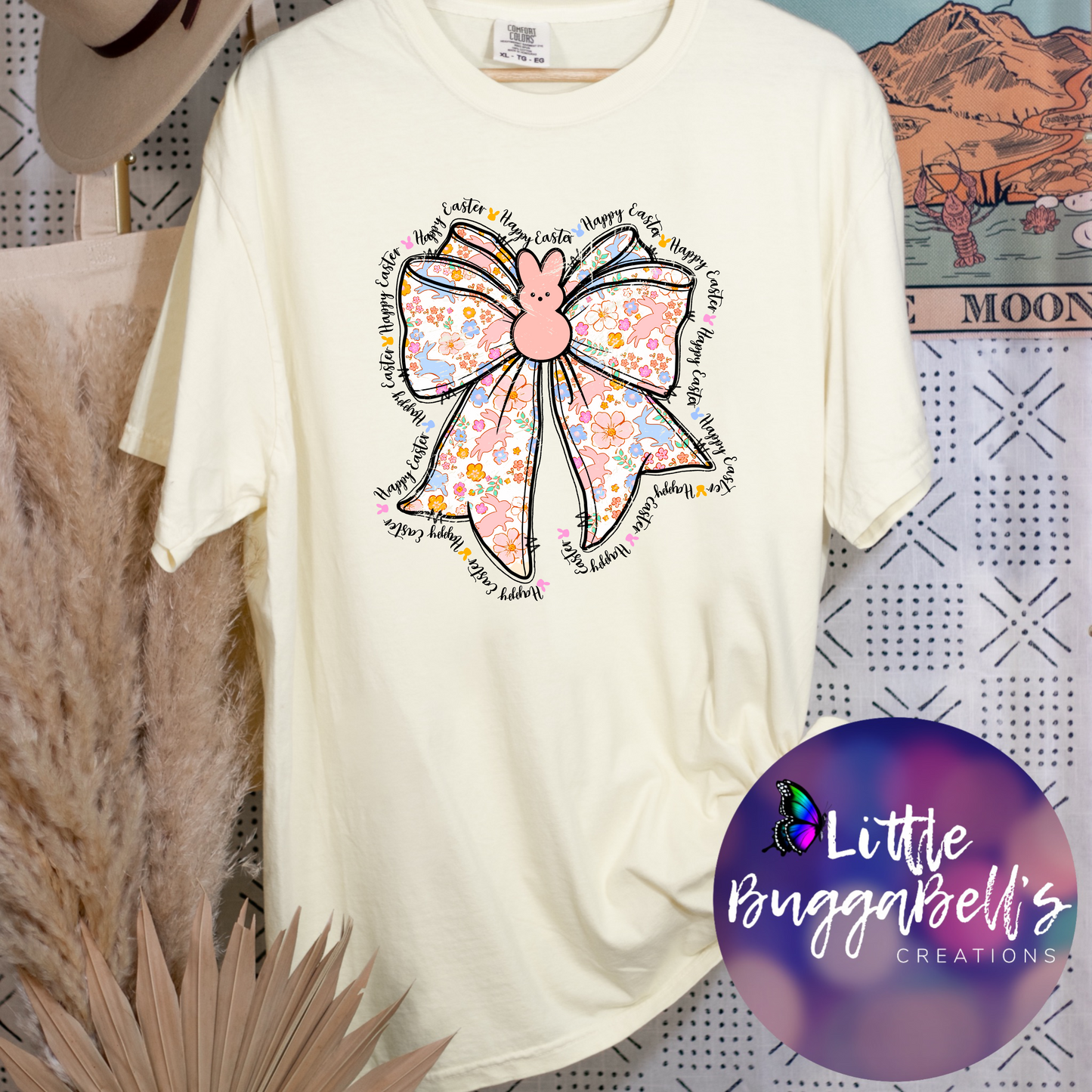 Comfort Colors Coquette Easter Bow Shirt