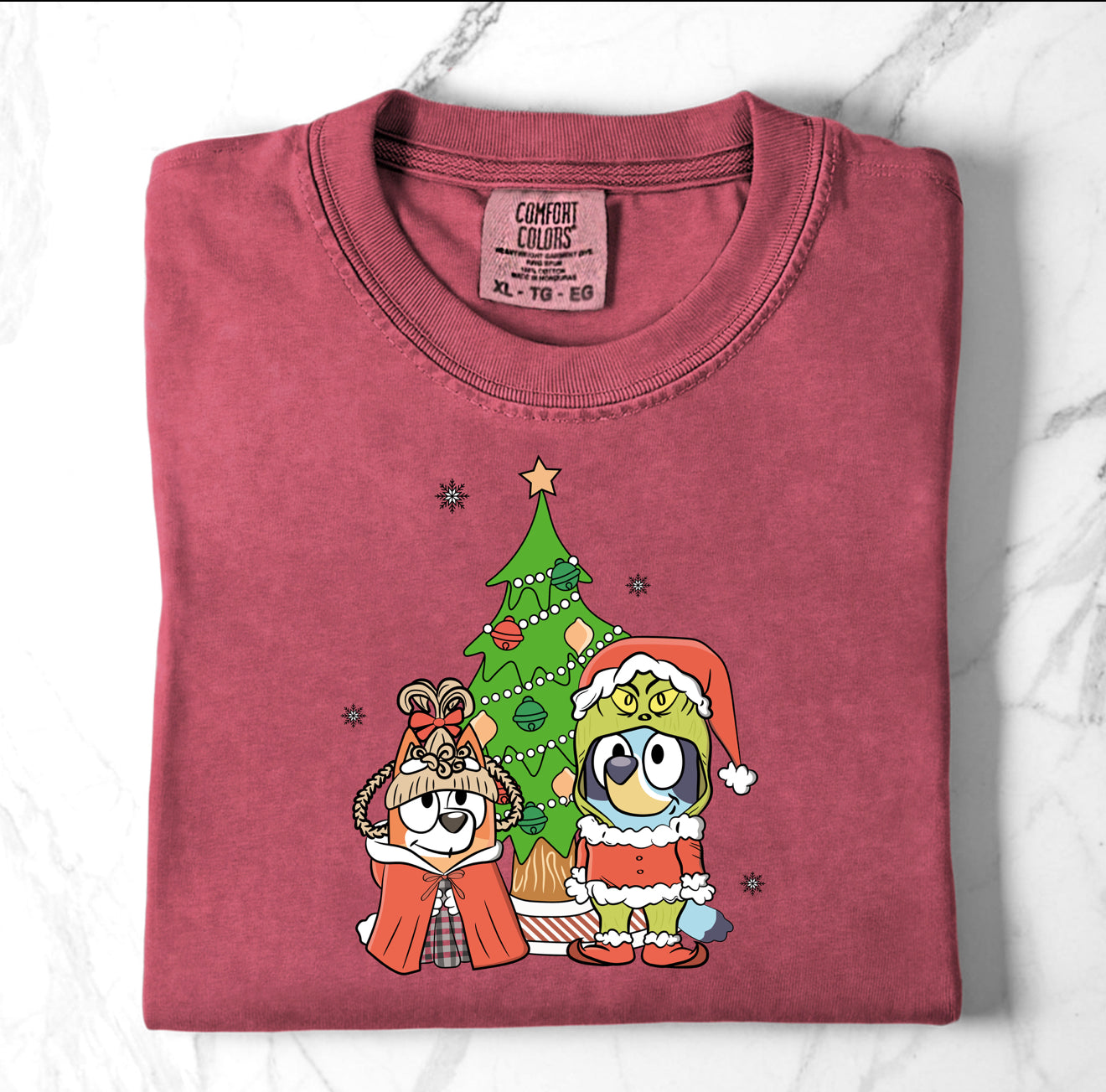 Comfort Colors Blue Dog Green Guy TShirt