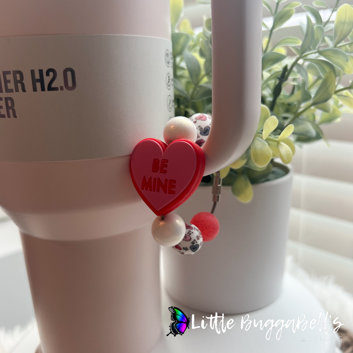 Cupservation Hearts Tumbler Handle Charm