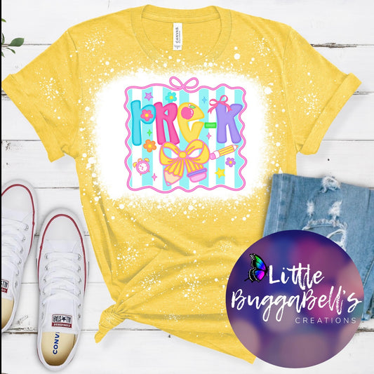 Bleached Grade Level Shirts INCLUDE GRADE IN THE NOTES HIGHEST GRADE IS 5TH