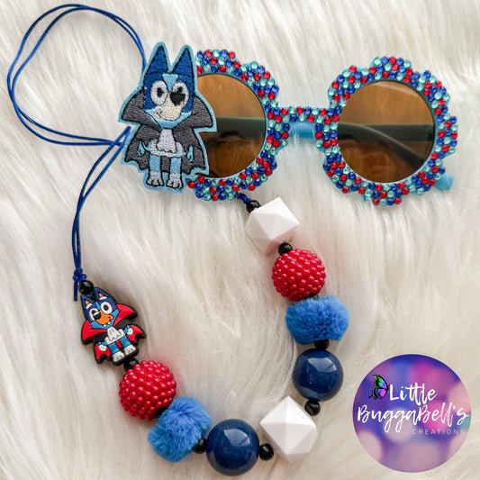 Blue Dog Vampire Sunnies and Necklace Bundle