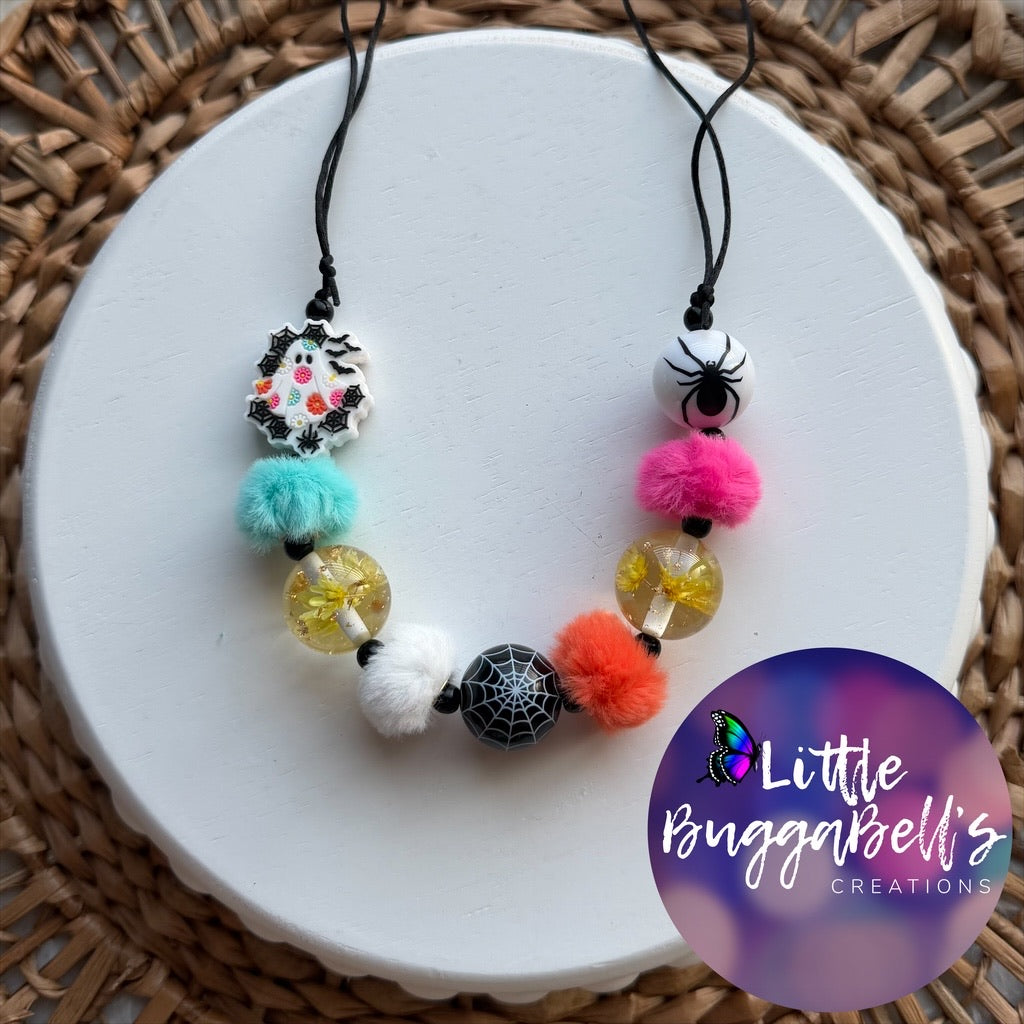Boho Ghost Adjustable Bubblegum Necklace