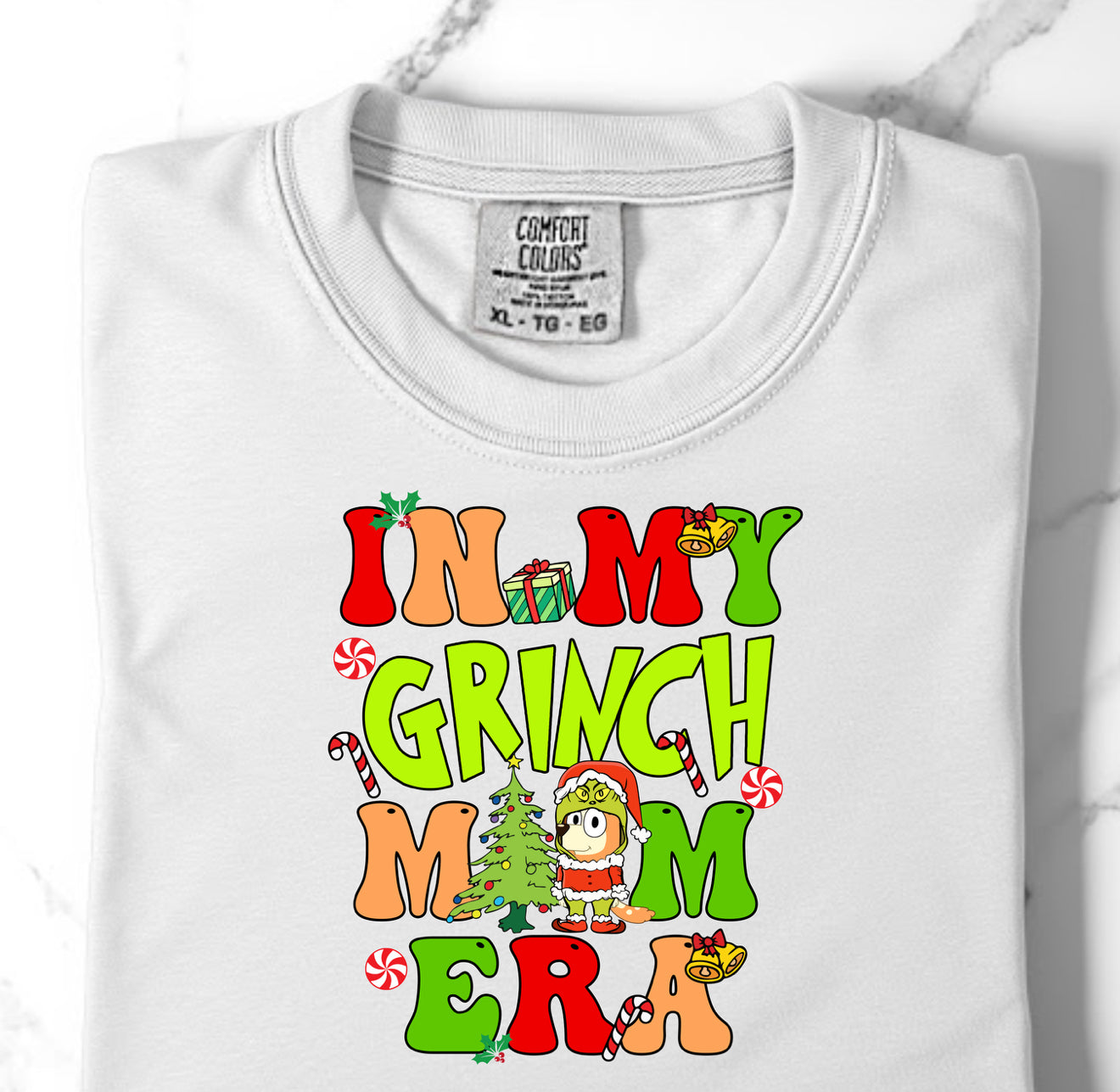 Comfort Colors Blue Dog Mom Green Guy Era TShirt