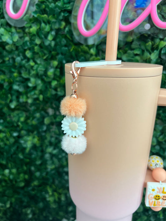 Daisy Straw Charm