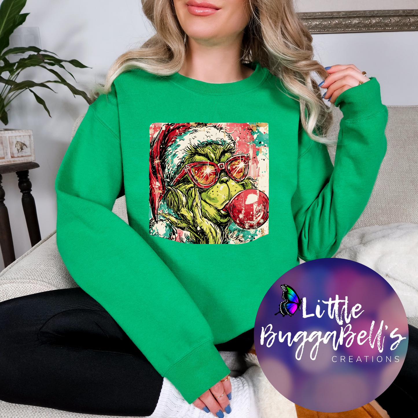 Bubblegum Green Guy Sweater