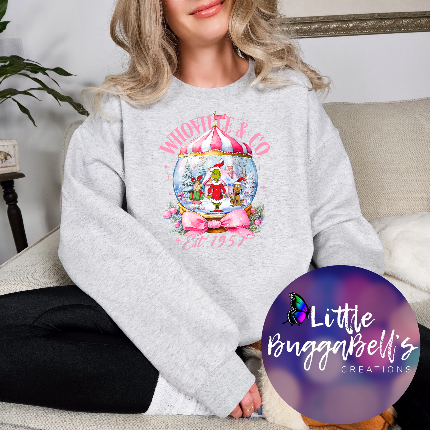 Whoville Snowglobe Green Guy Sweater