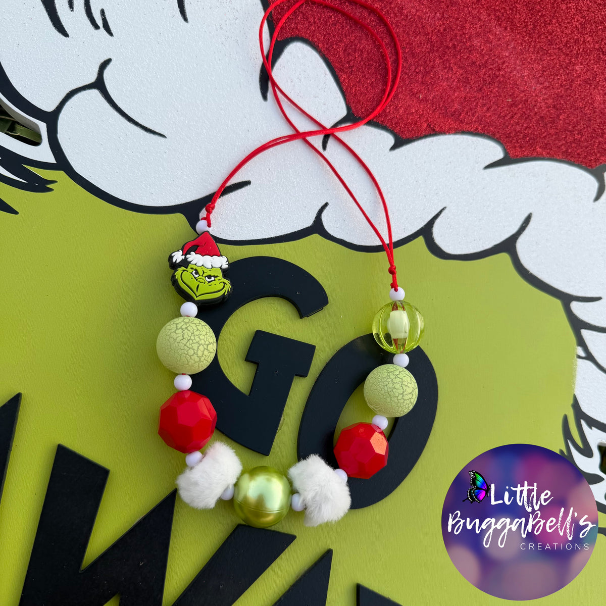 Green Guy Adjustable Bubblegum Necklace