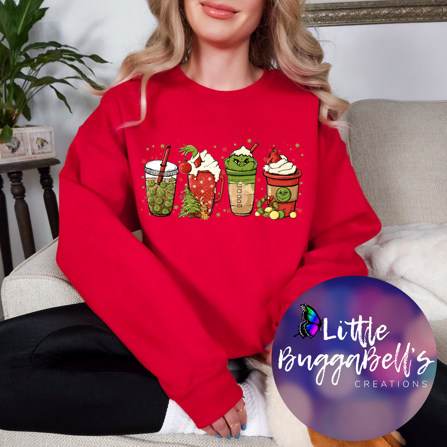 Latte Coffee Green Guy Sweater