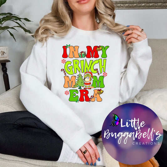 Blue Dog Mom Green Guy Era Sweater