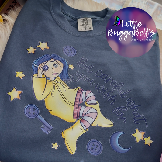 Button Girl Comfort Colors Tee