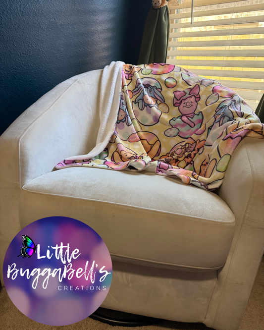 RTS Easter Honey Bear & Friends Fleece Blanket