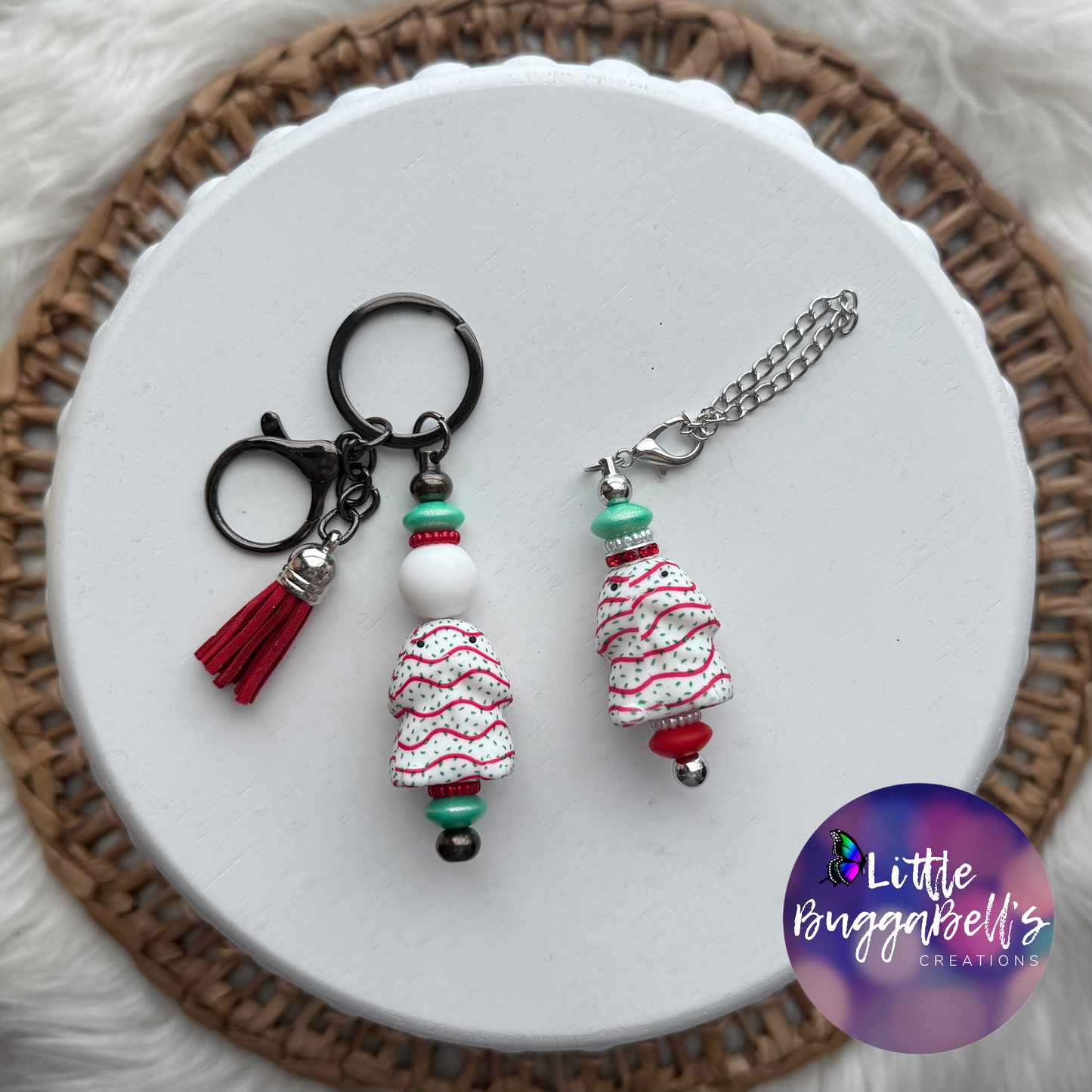 Dickie Tree Cake Peen Keychain/Tumbler Handle Charm