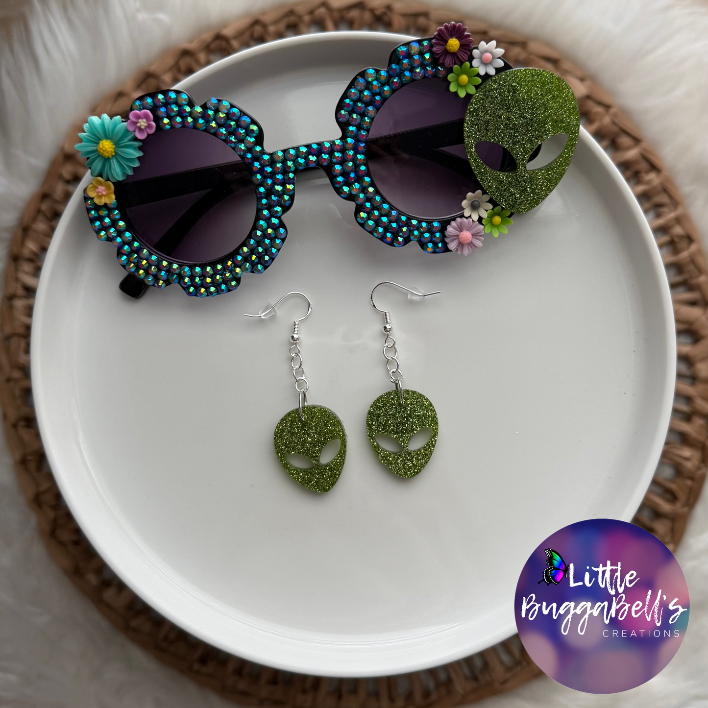 Electro Alien Earrings READ DESCRIPTION