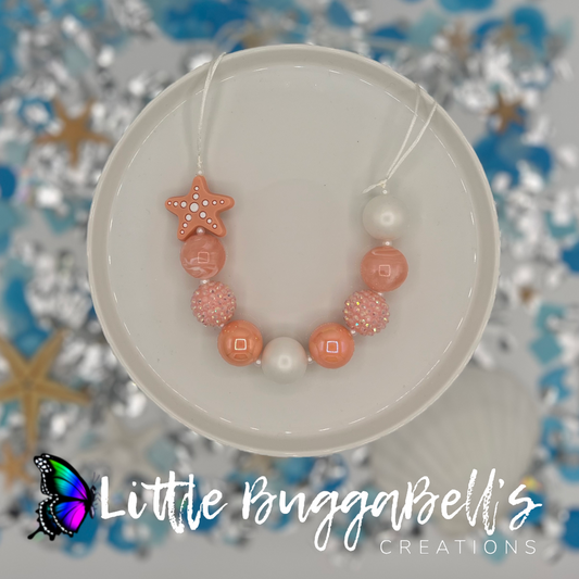 Peachy Starfish Necklace