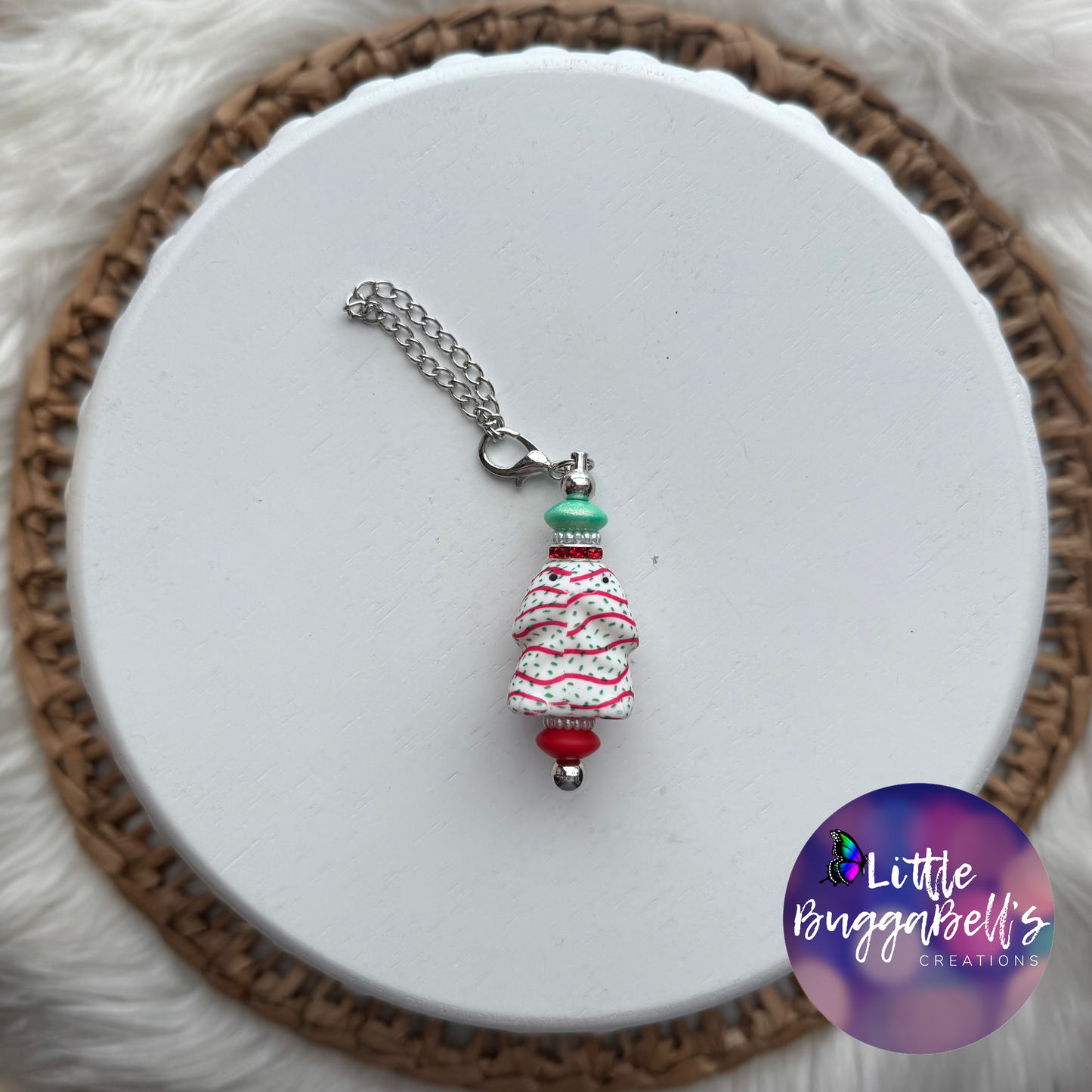 Dickie Tree Cake Peen Keychain/Tumbler Handle Charm