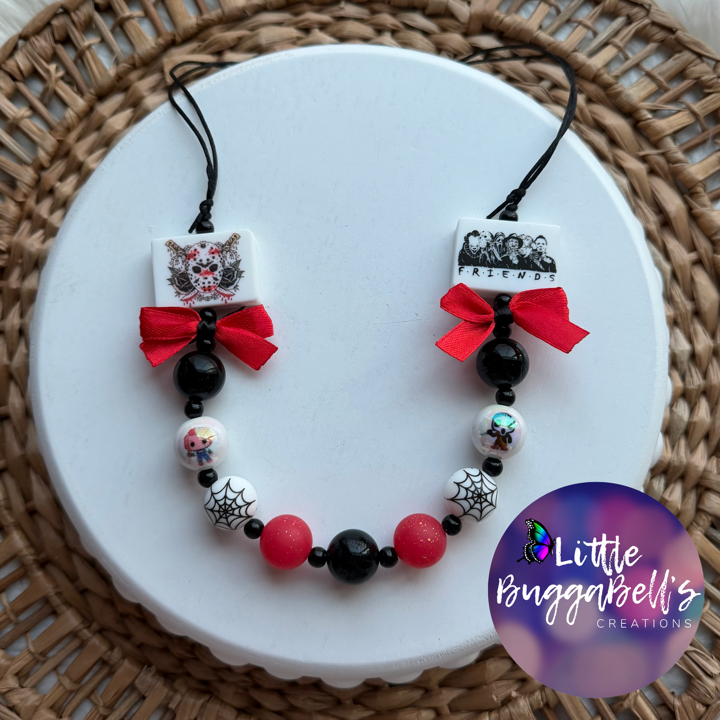 OOAK Horror Friends “Almost Bitty” Adjustable Necklace