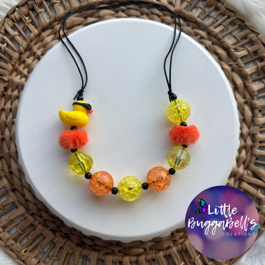 Cool as Duck Adjustable Bubblegum Necklace