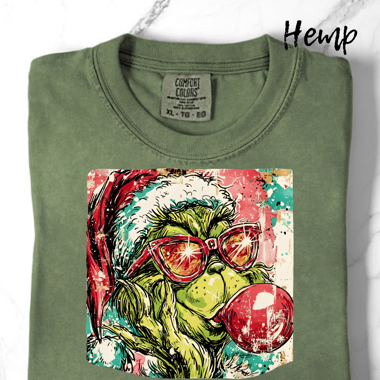 Comfort Colors Bubblegum Green Guy TShirt