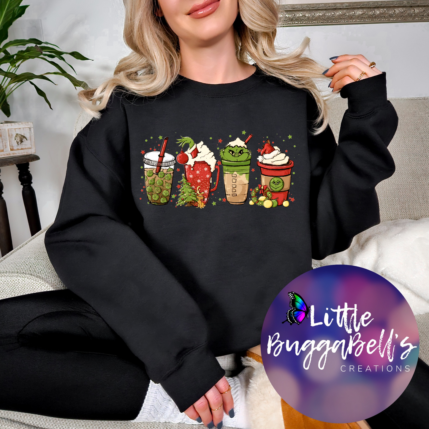 Latte Coffee Green Guy Sweater