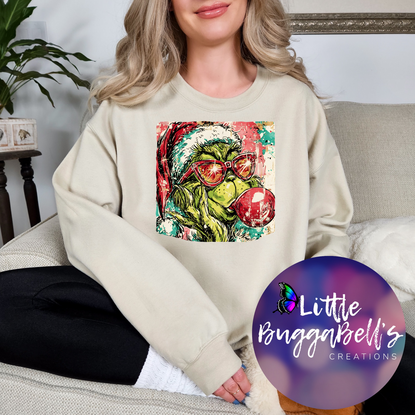 Bubblegum Green Guy Sweater