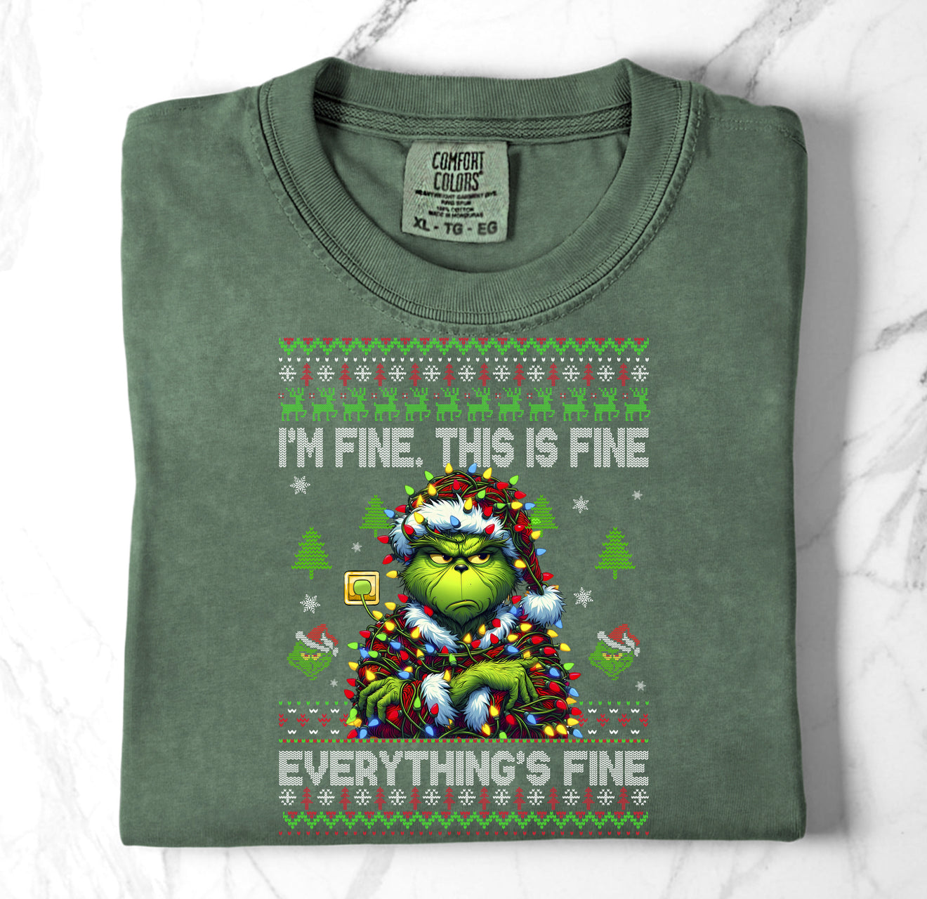 I’m Fine Green Guy TShirt