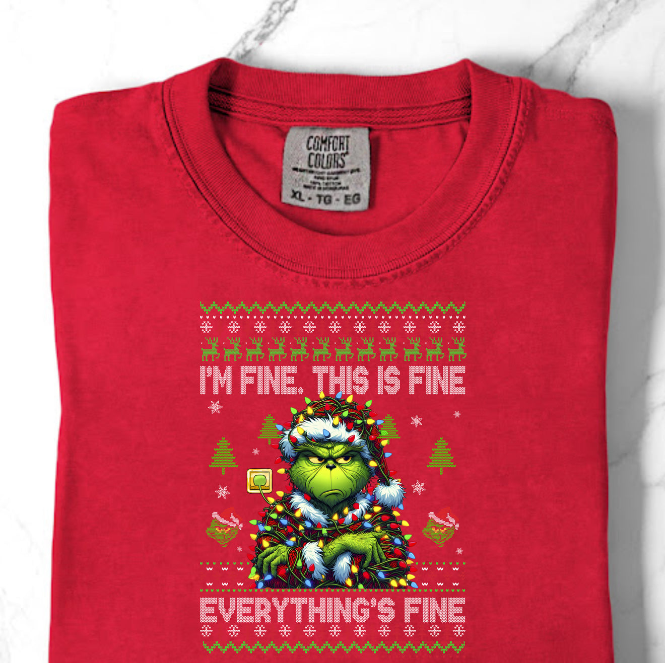 I’m Fine Green Guy TShirt