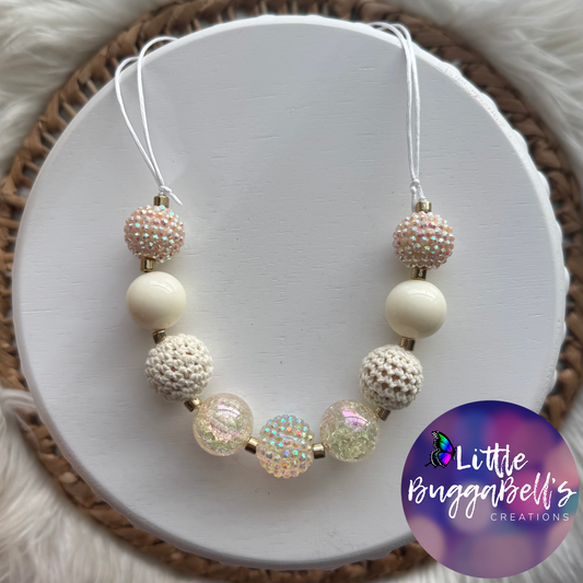 Cream Bubblegum Necklace