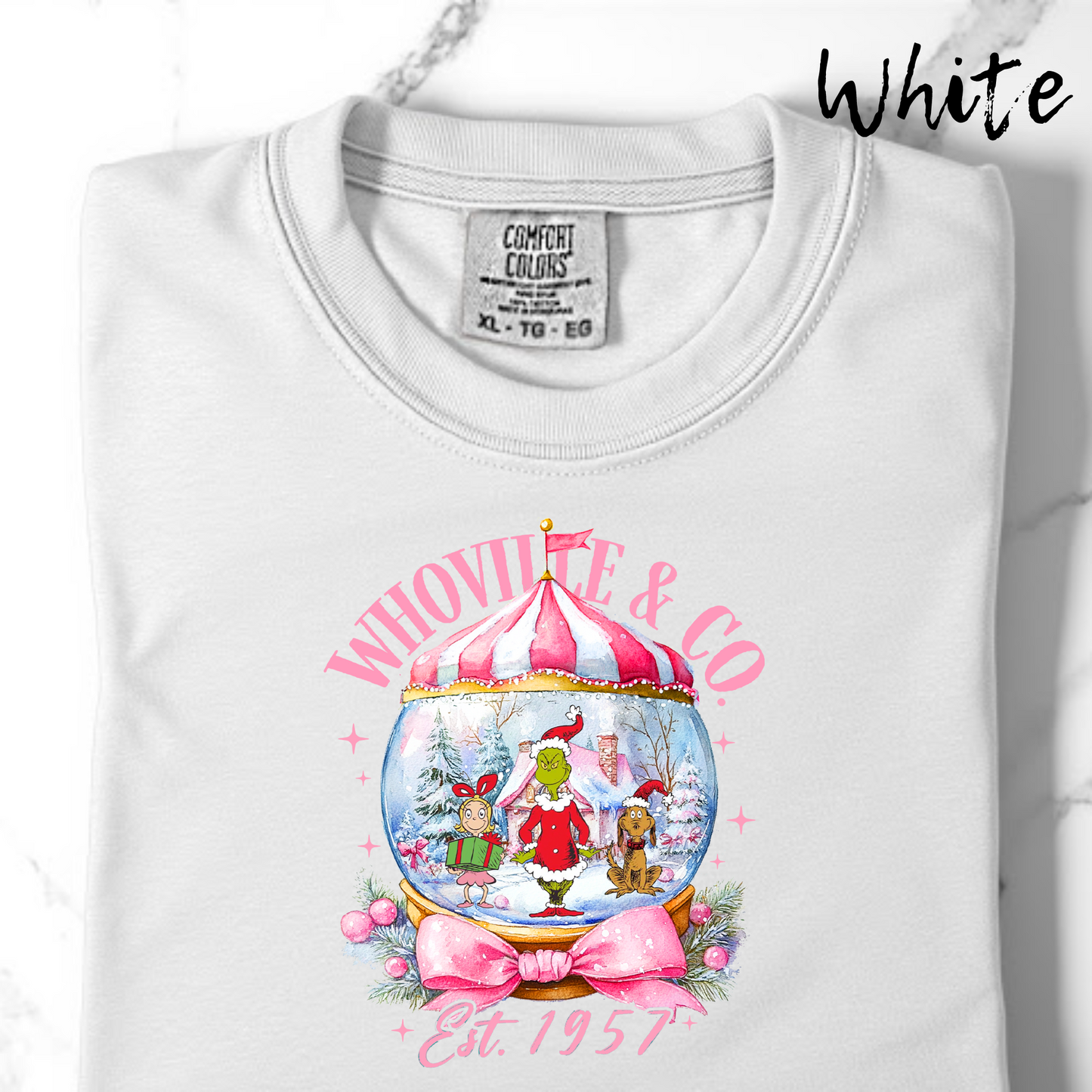 Comfort Colors Whoville Snowglobe Green Guy TShirt