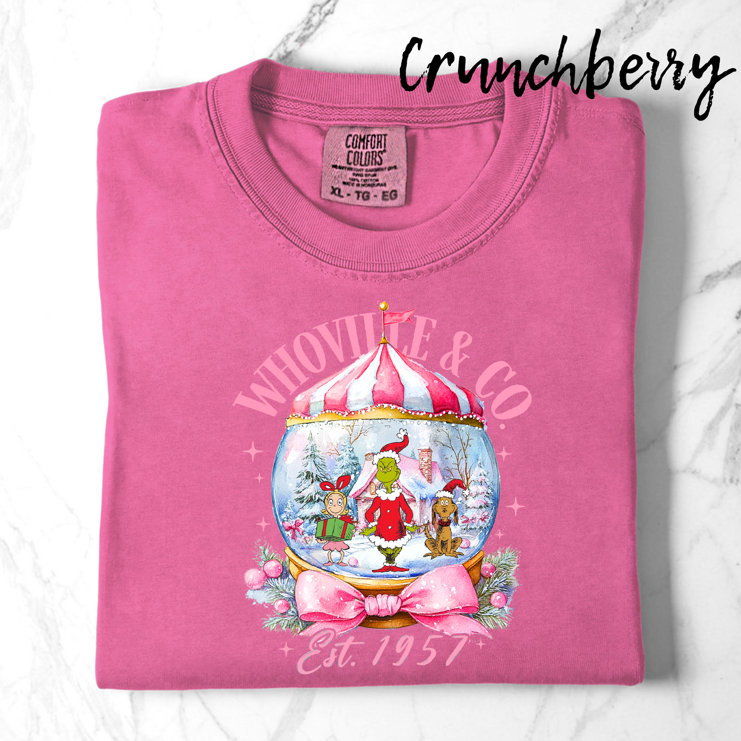 Comfort Colors Whoville Snowglobe Green Guy TShirt