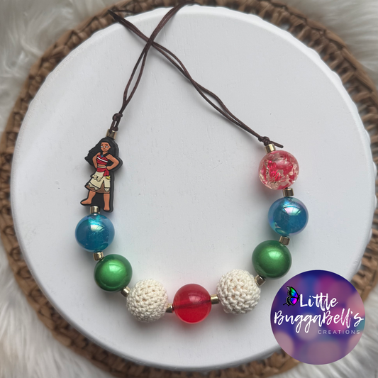 Sea Hawaiian Princess Adjustable Bubblegum Necklace