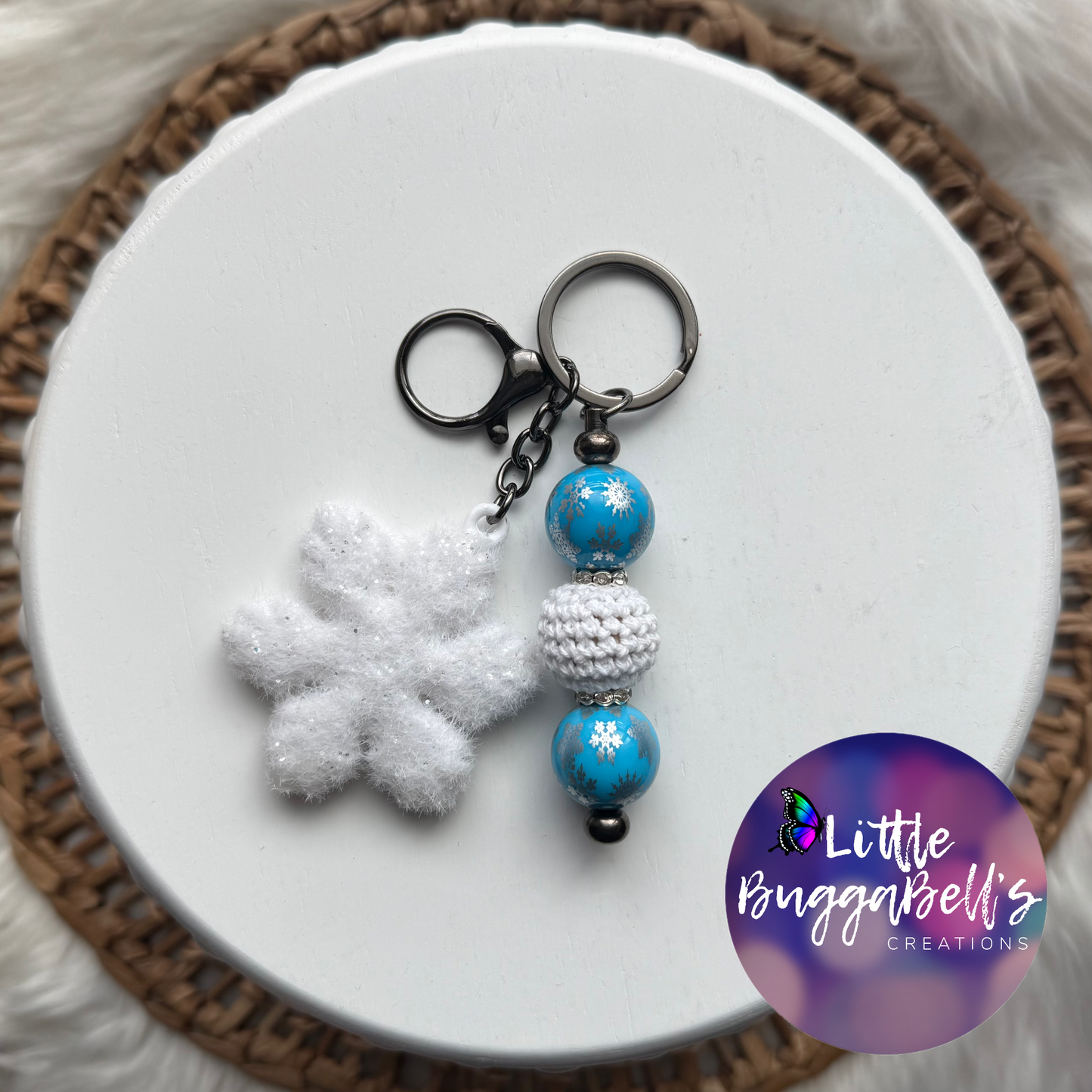 Snowflake Keychain
