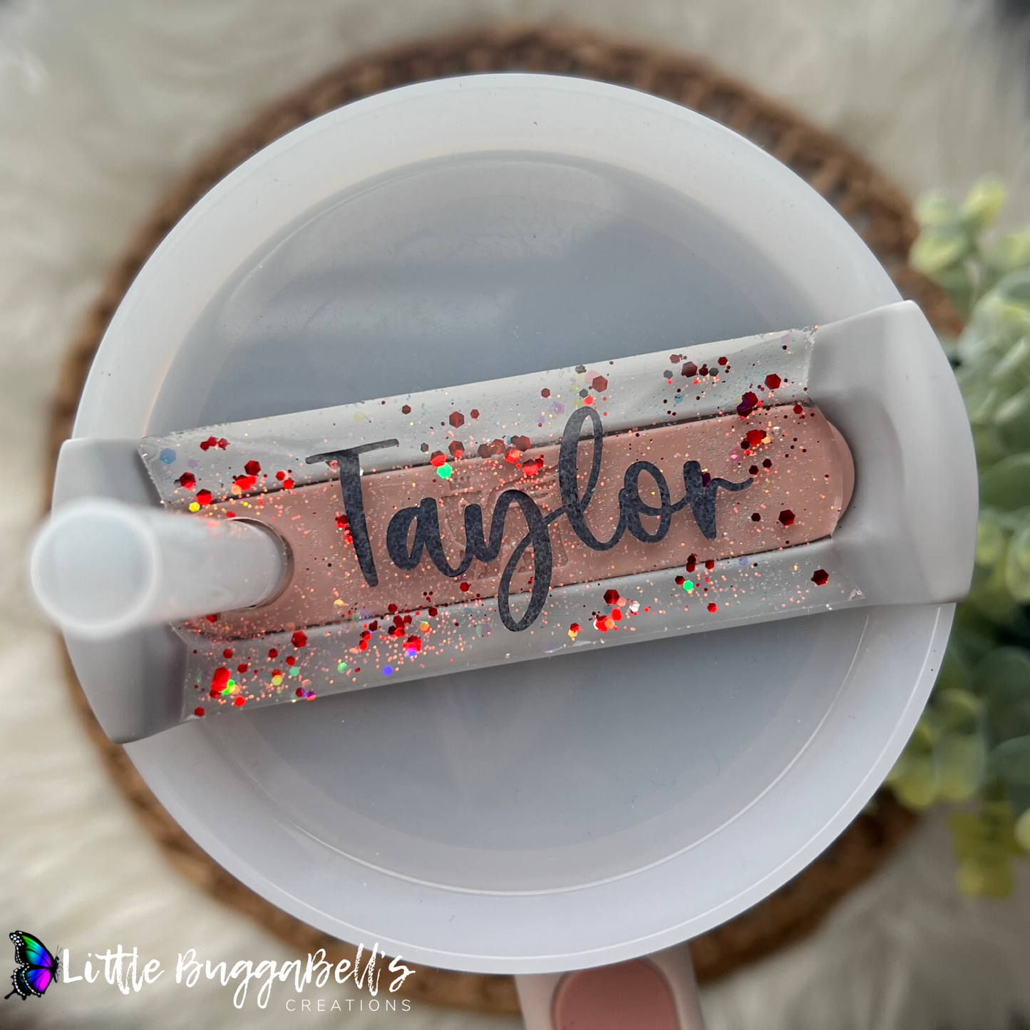 Sinful Heart Tumbler Lid Tag READ DESCRIPTION