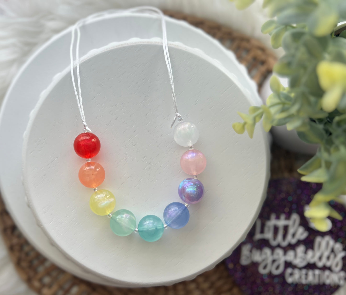 Glitter Gal Rainbow Necklace