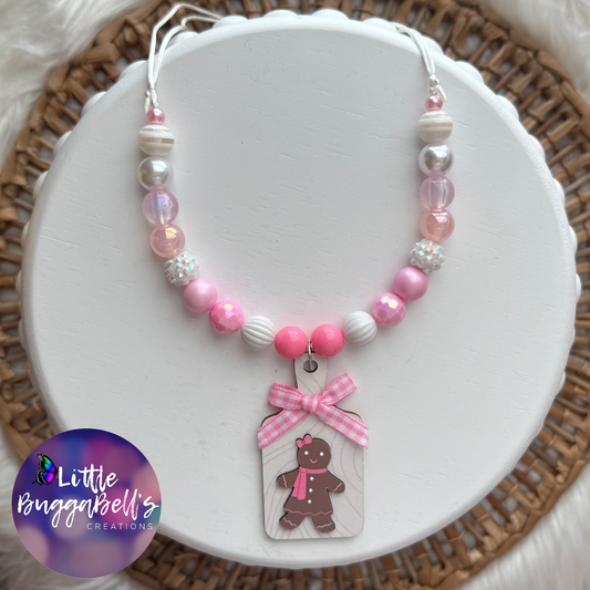Gingerbread Board Bitty Adjustable Necklace