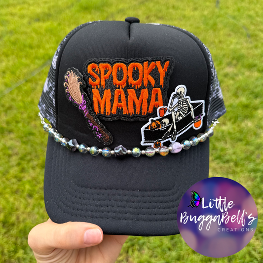 WOMENS Trucker Spooky Mama Hat
