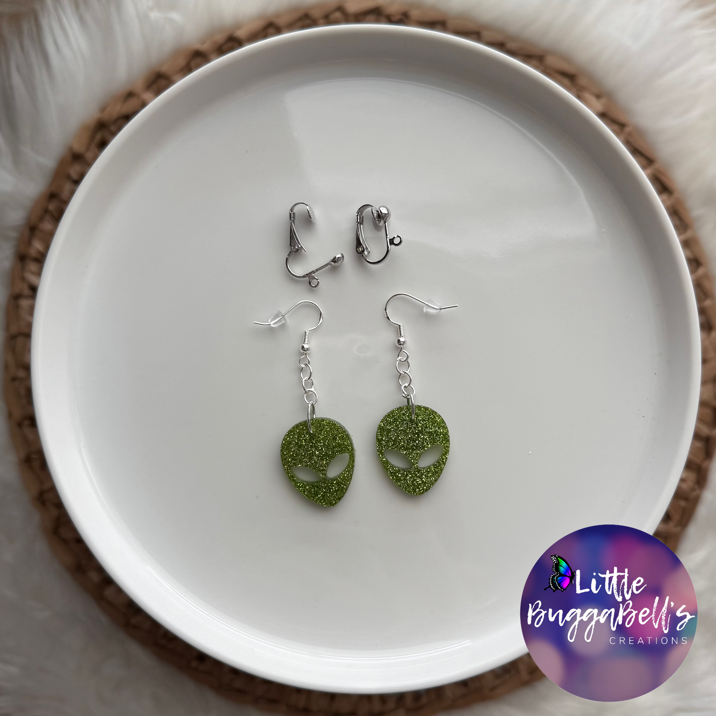 Electro Alien Earrings READ DESCRIPTION