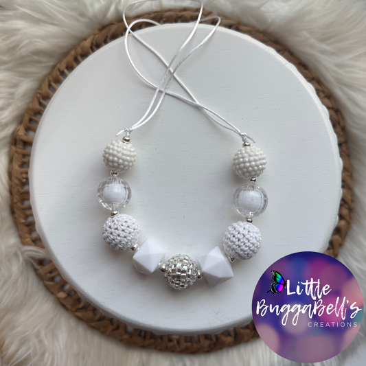 White Bubblegum Necklace