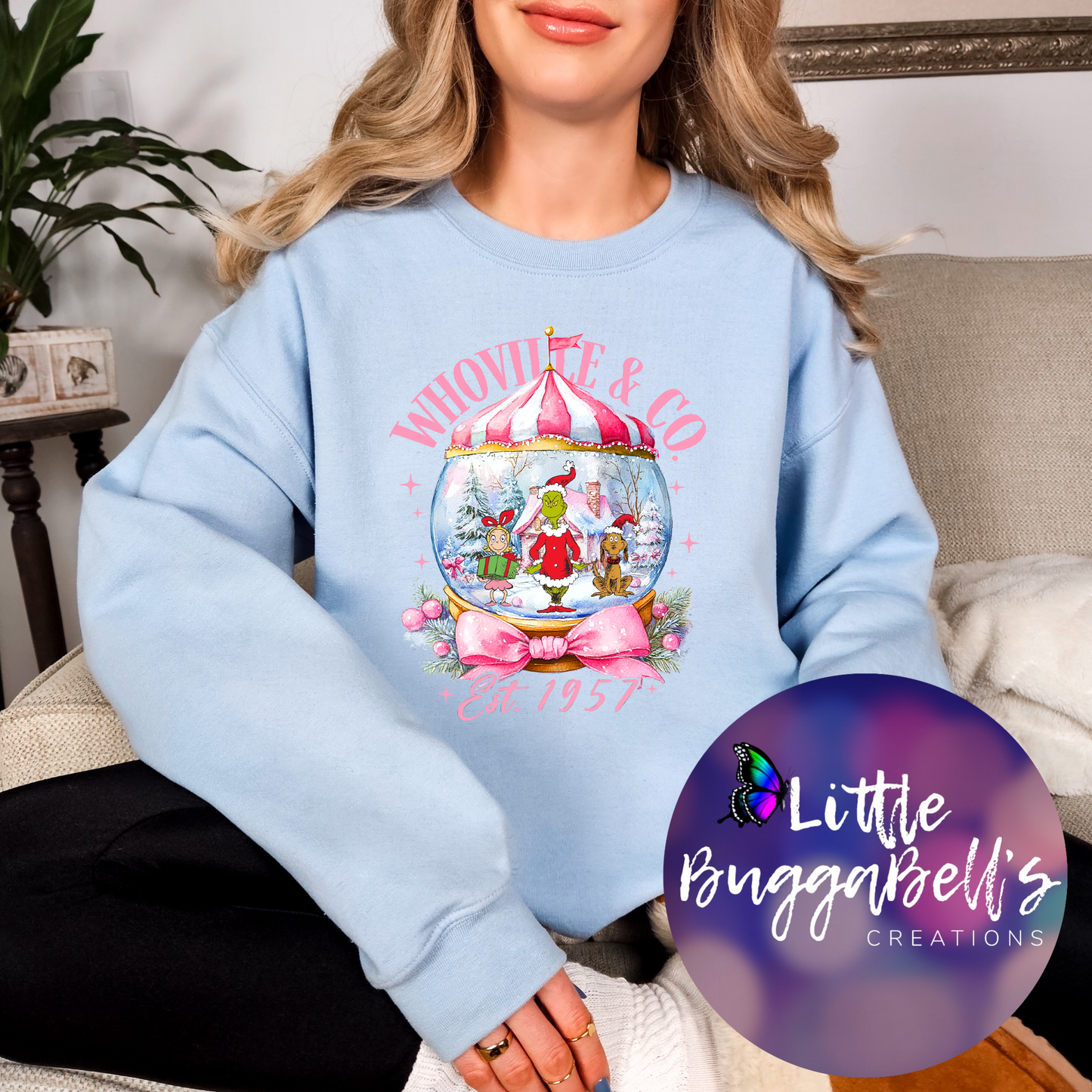 Whoville Snowglobe Green Guy Sweater
