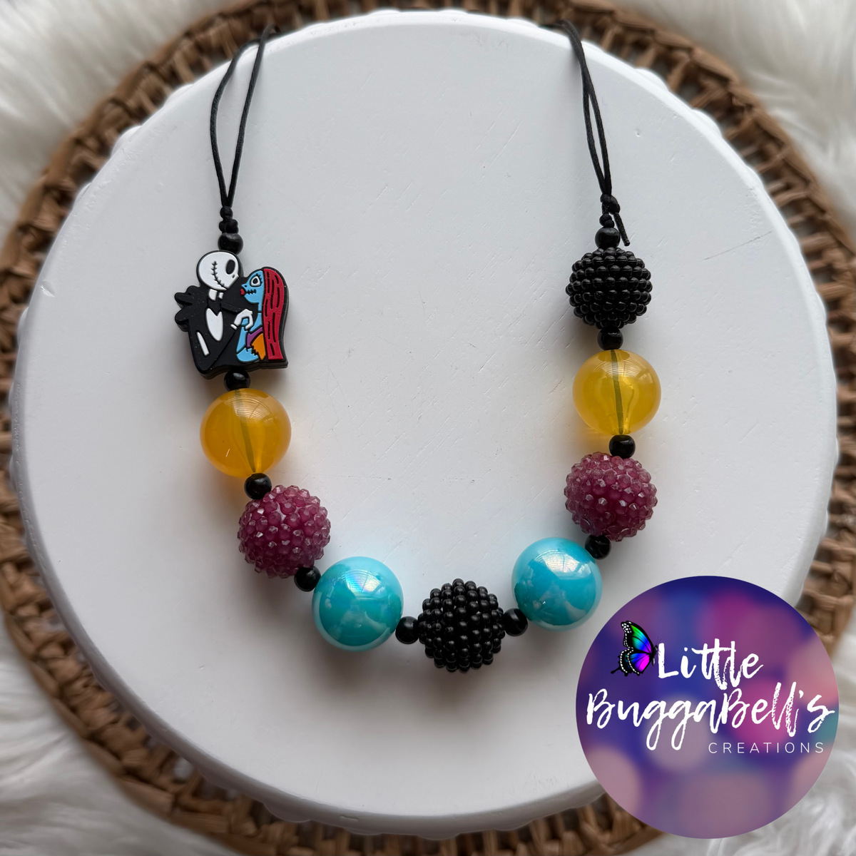 Slly Adjustable Bubblegum Necklace