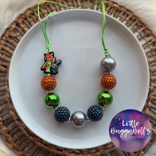 Judy & Nick Adjustable Bubblegum Necklace