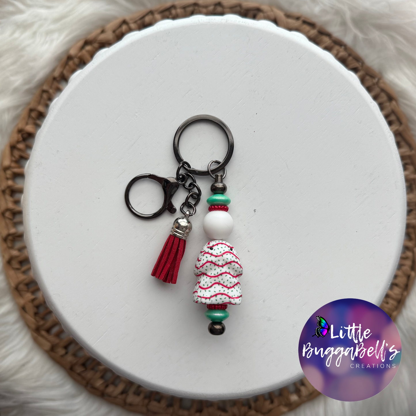 Dickie Tree Cake Peen Keychain/Tumbler Handle Charm