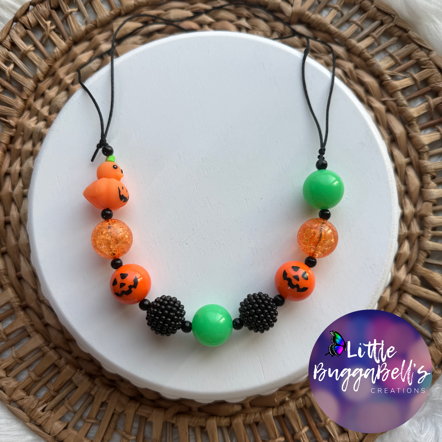 Duck o Lantern Adjustable Bubblegum Necklace
