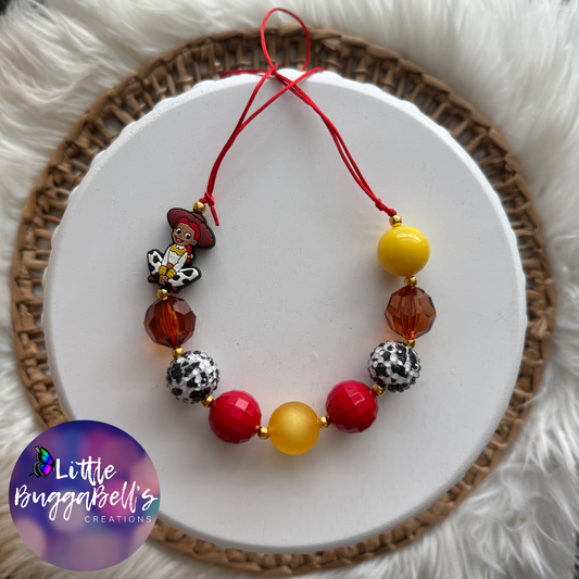 Cowboy Girl Toy Adjustable Necklace