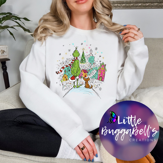 Max and Green Guy Sweater