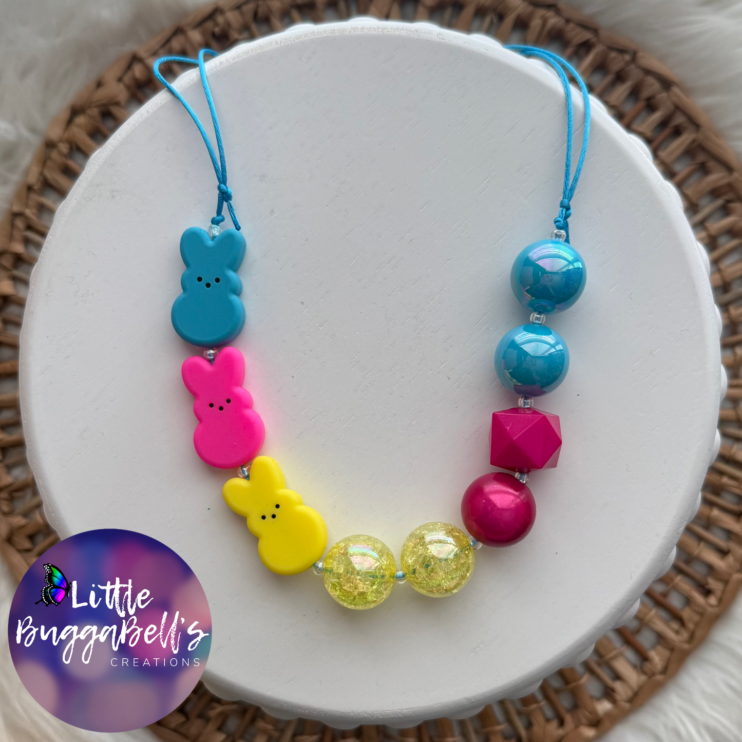 Peepin Adjustable Bubblegum Necklace