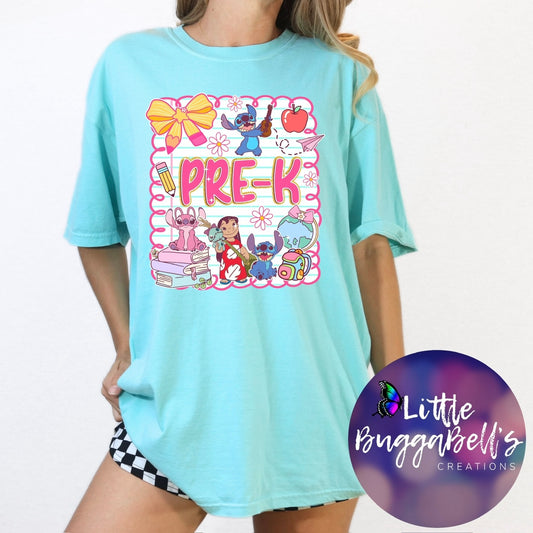 Blue Alien Grade Shirt Comfort Colors INCLUDE GRADE LEVEL IN NOTES HIGHEST IS 4TH GRADE