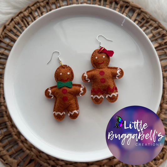 Gingerbread Couple Eaarings