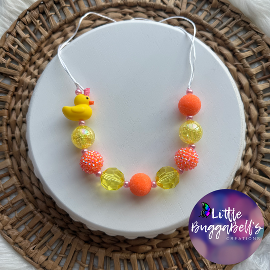 Princess Duckingham Adjustable Bubblegum Necklace