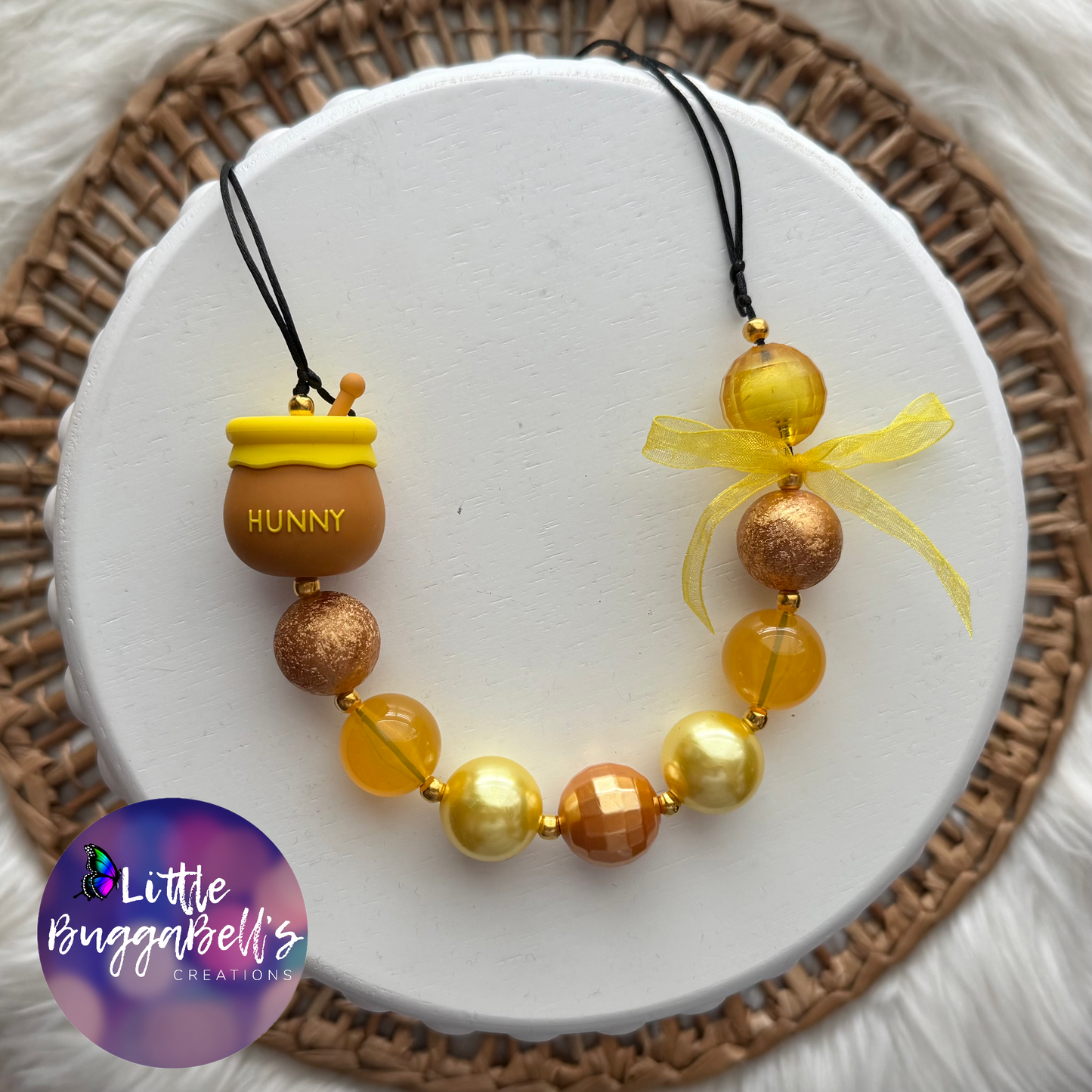 Honey Adjustable Bubblegum Necklace